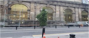 Scaffolding Newcastle Railway Station