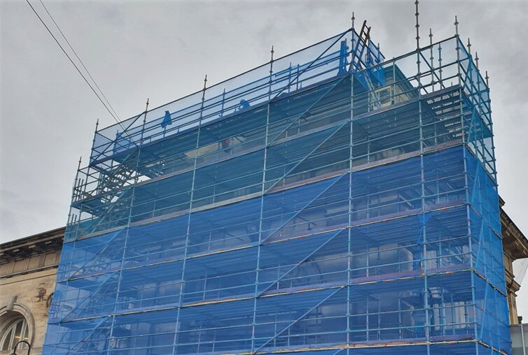 Newcastle Central Station Scaffolding